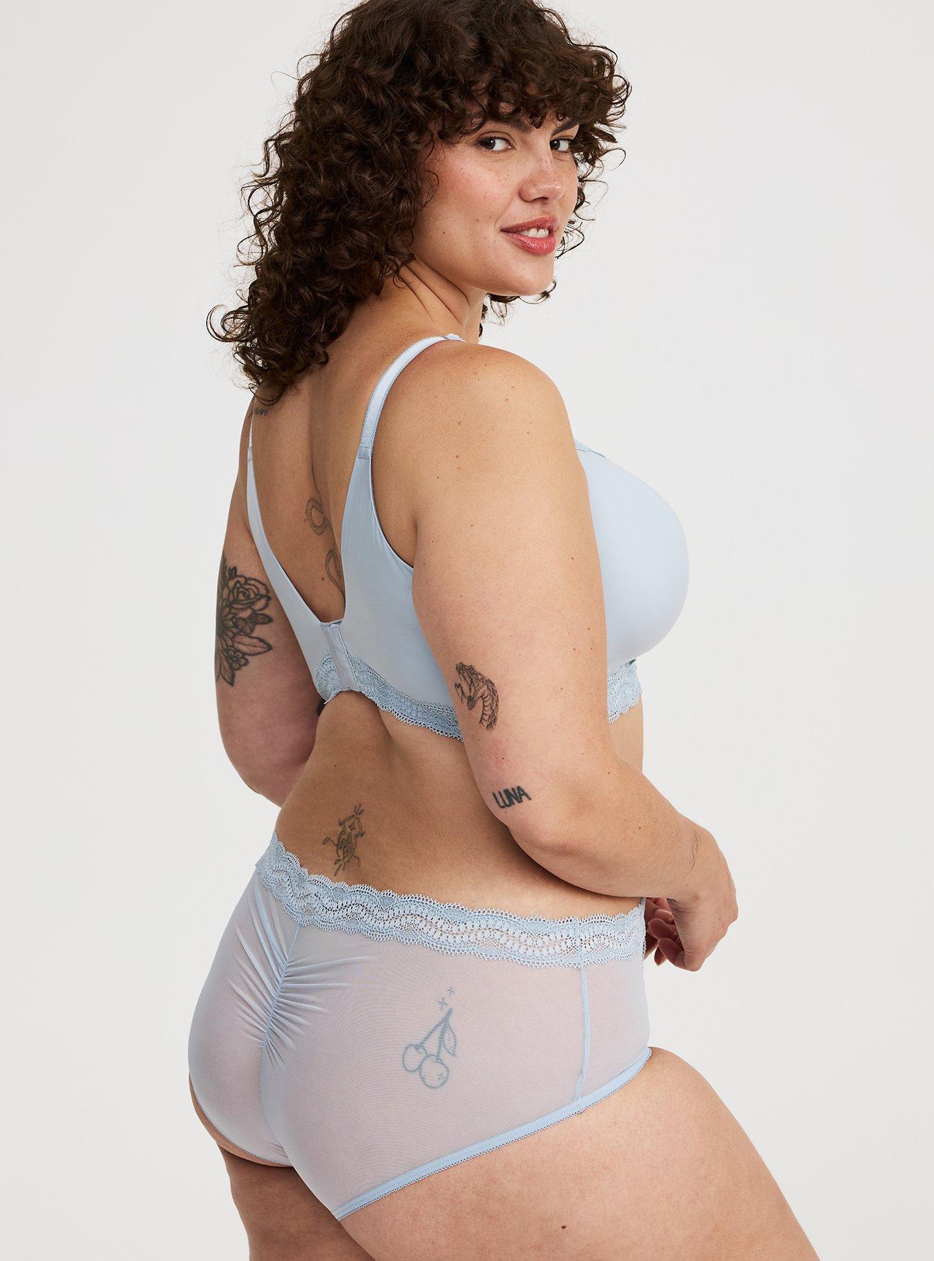Mesh Mid-Rise Cheeky Panty