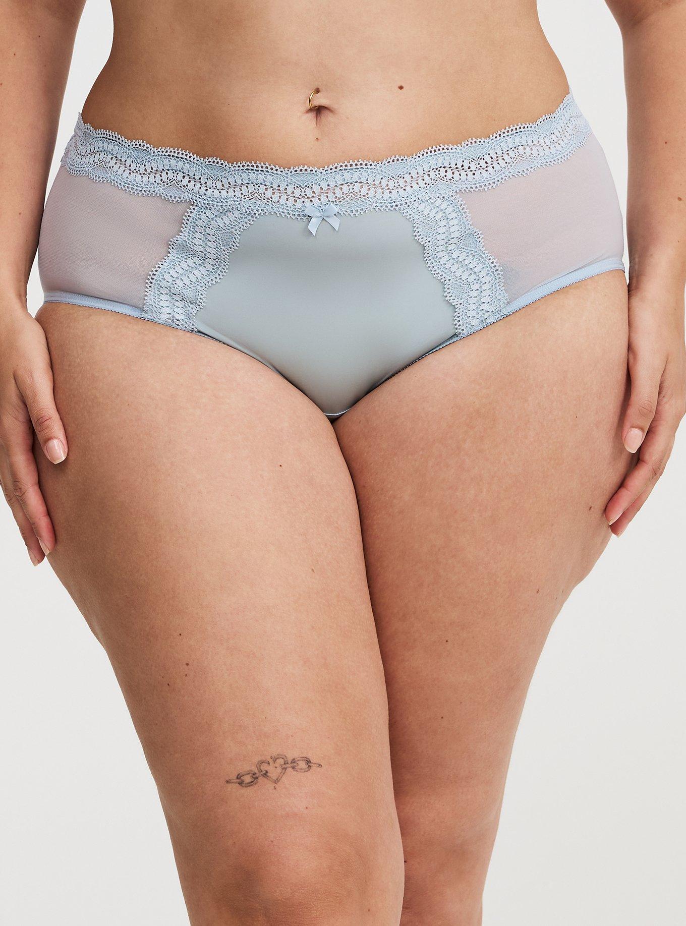 Mesh Mid-Rise Cheeky Panty