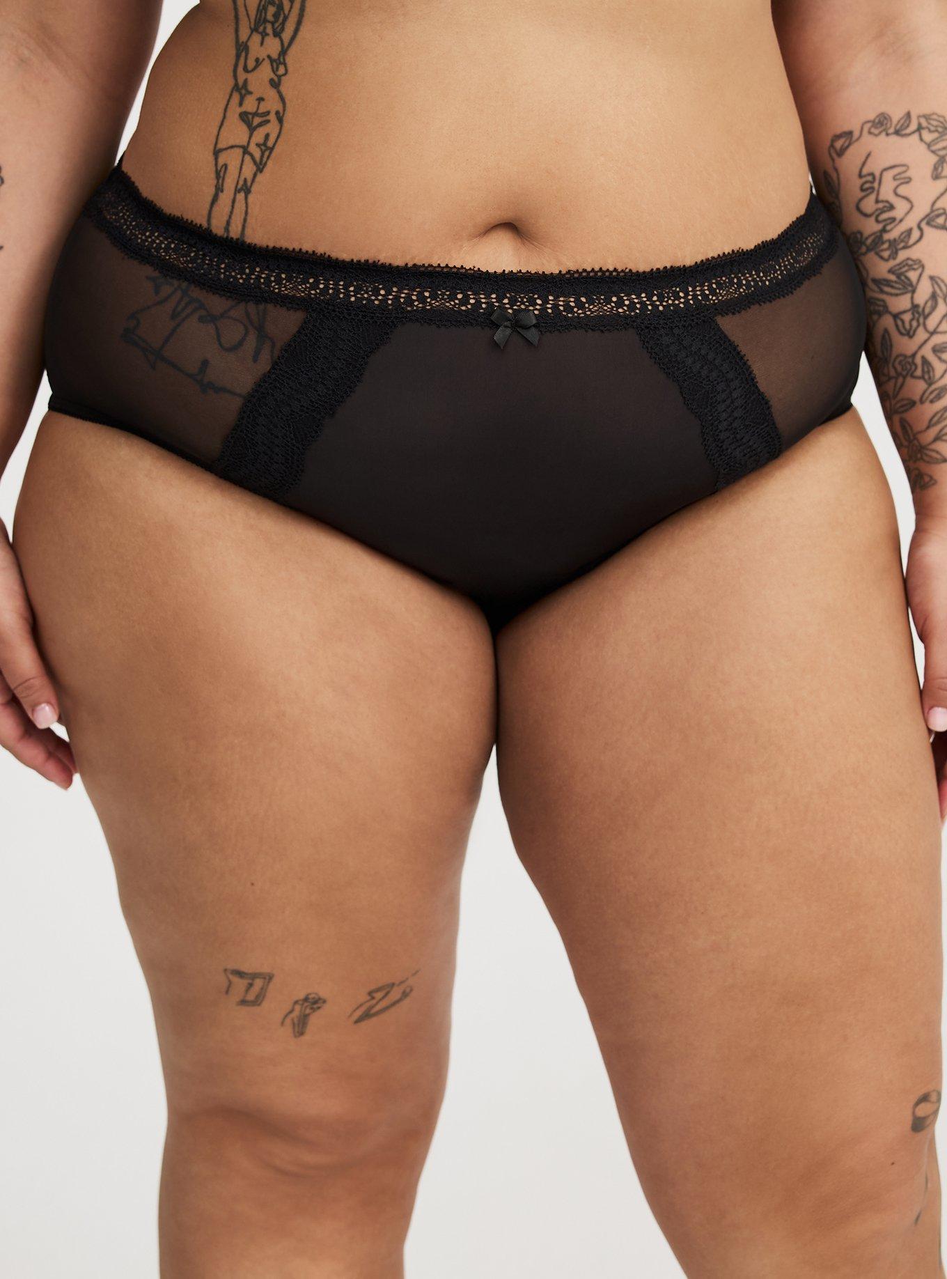 Mesh Mid-Rise Cheeky Panty