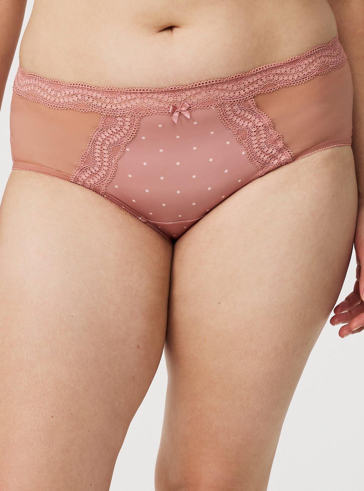 Mesh Mid-Rise Cheeky Panty