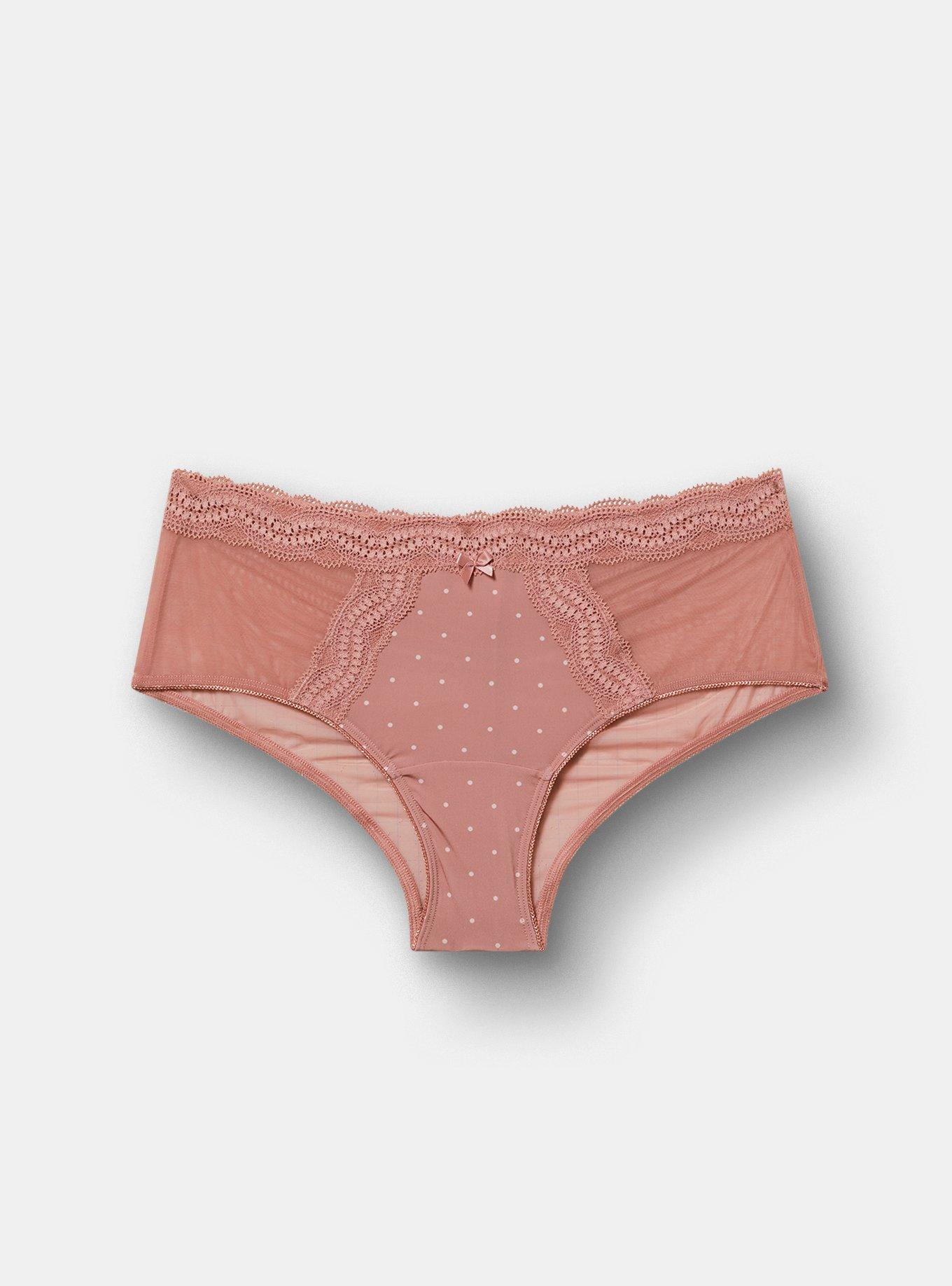 Mesh Mid-Rise Cheeky Panty