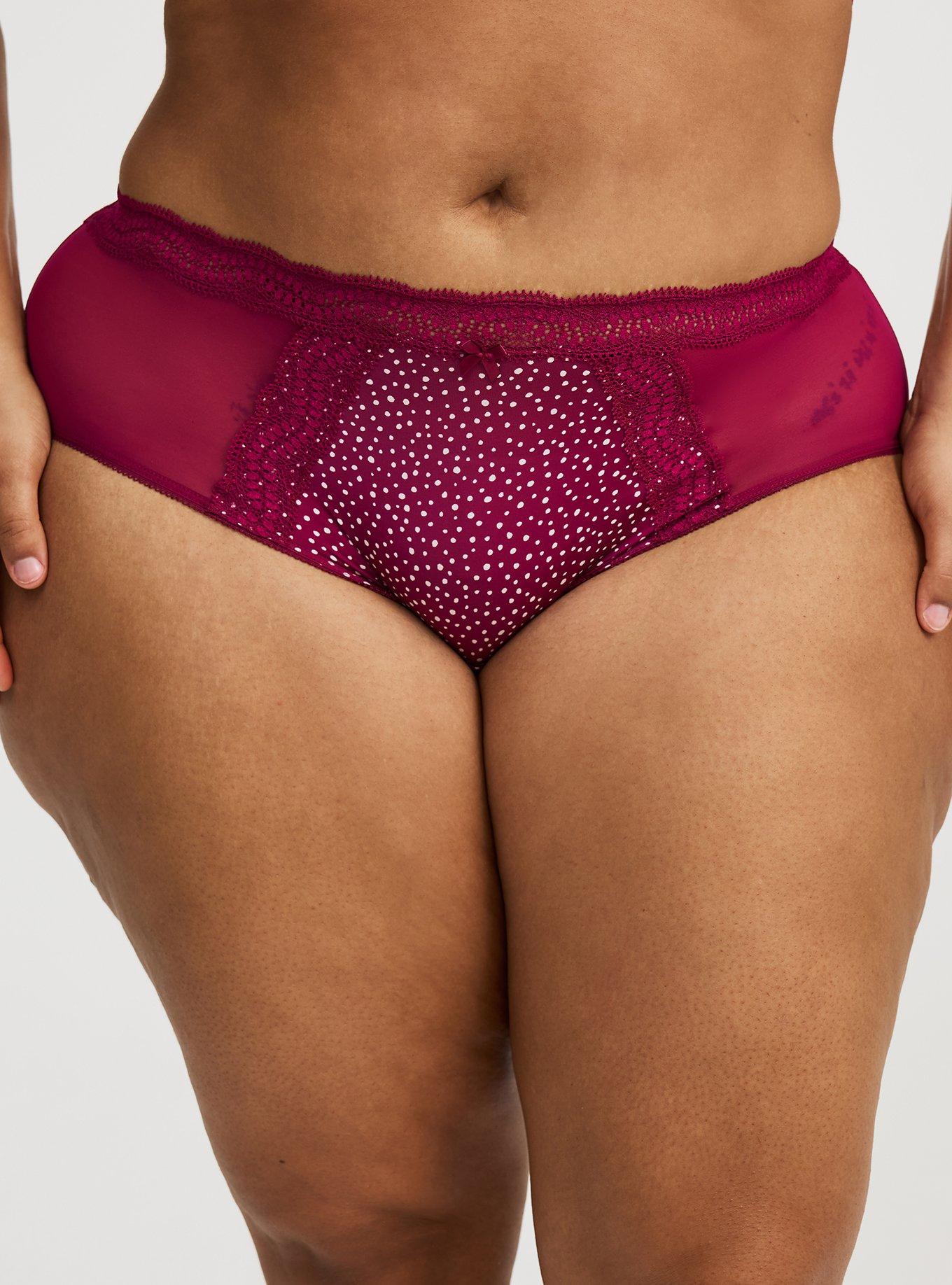 Mesh Mid-Rise Cheeky Panty