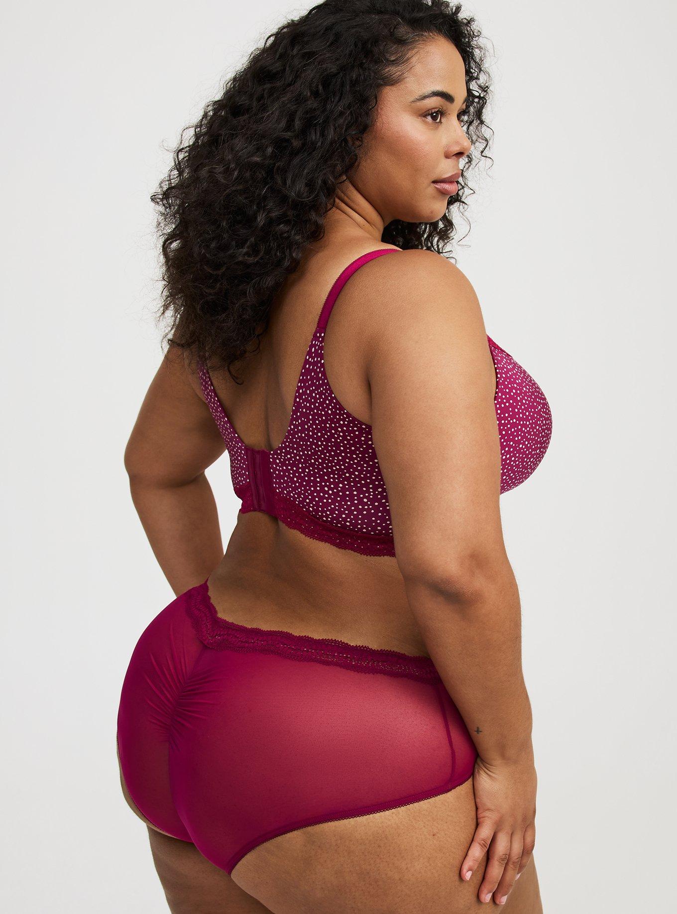 Mesh Mid-Rise Cheeky Panty