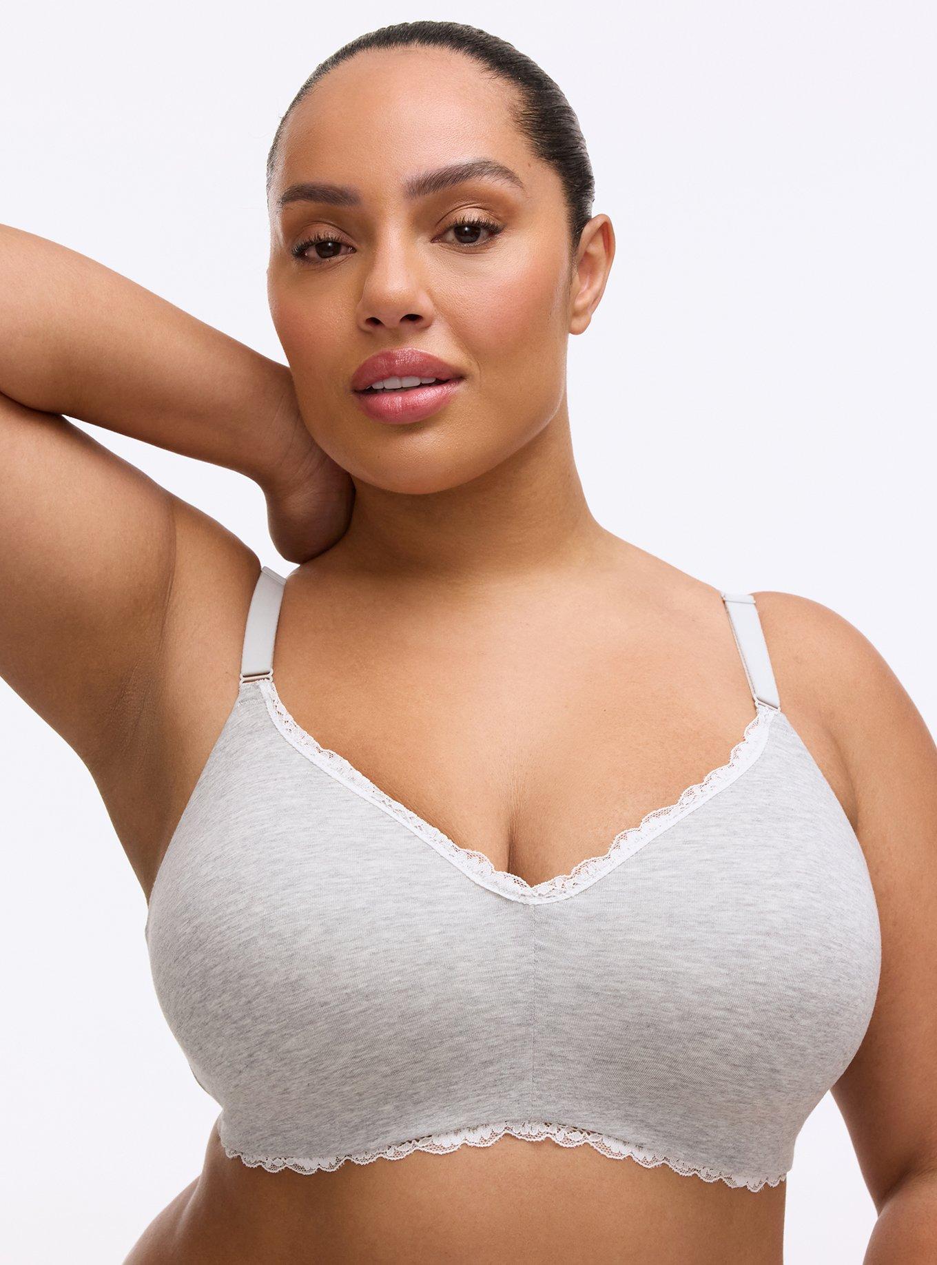 Dream Wire-Free Cotton Bra, LIGHTEST HEATHER GREY, hi-res