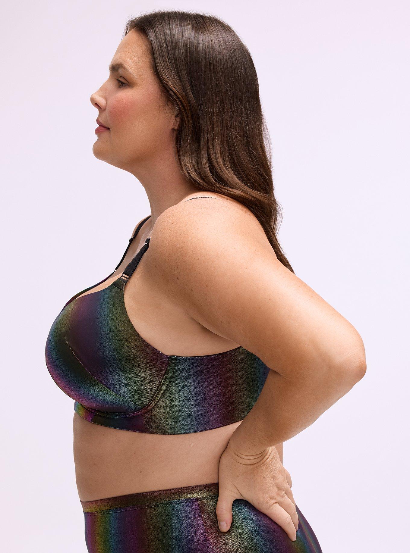 Wire-Free Push-Up Bra, RAINBOW FOIL, alternate
