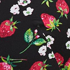 Plus Size Dream Wire-Free Push-Up Bra, STRAWBERRY BLOOM RICH BLACK, swatch