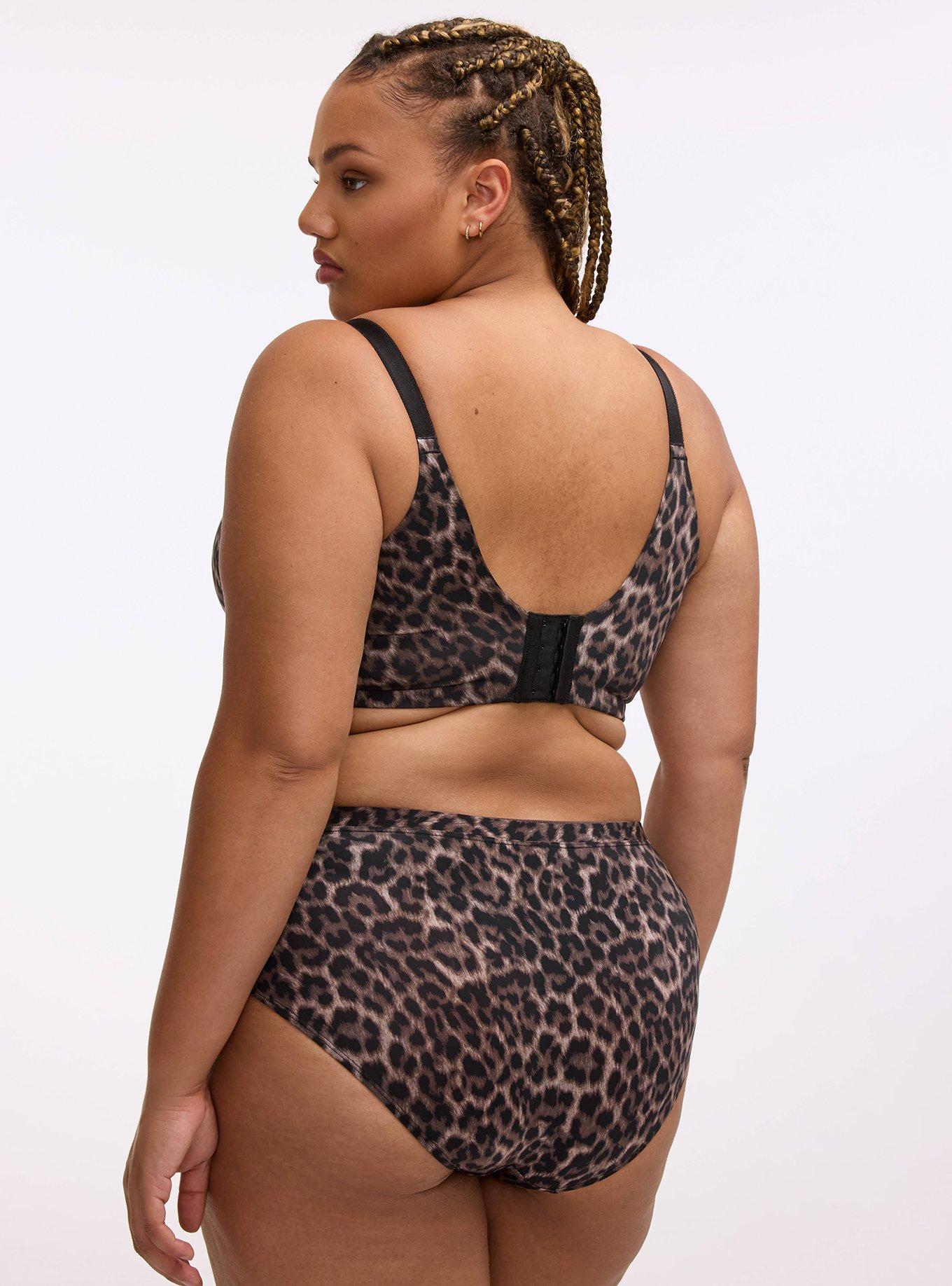 Wire-Free Push-Up Bra, ON THE PROWL LEOPARD BROWN, alternate
