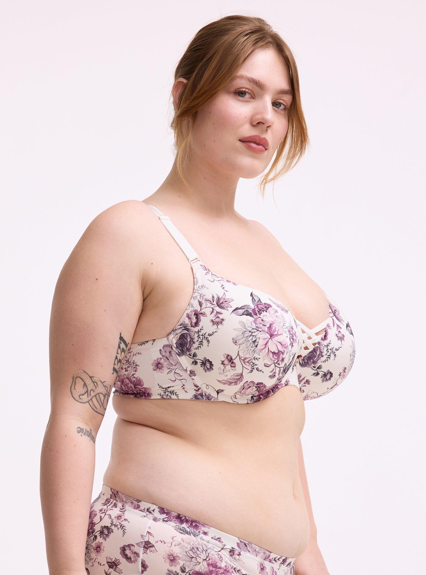XO Plunge Push-Up Smooth Bra, DREAM FLORAL, alternate