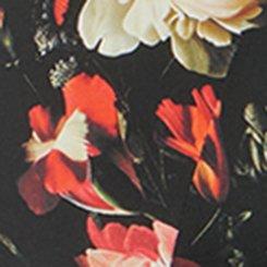 XO Plunge Push-Up Bra, POPERY FLORAL RICH BLACK, swatch