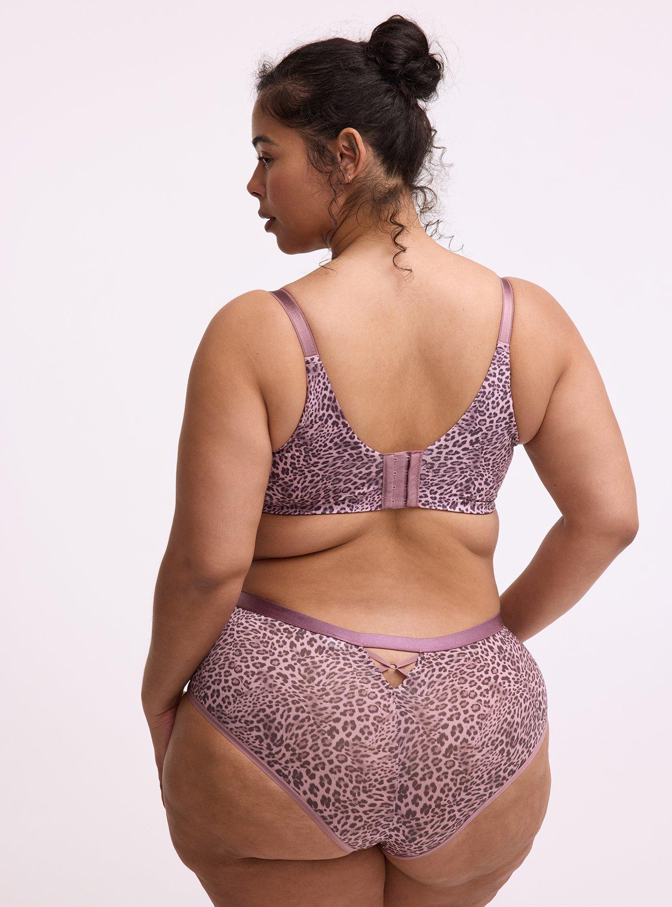 XO Plunge Push-Up Smooth Bra, CLASSIC LEOPARD KEEPSAKE LILAC, alternate