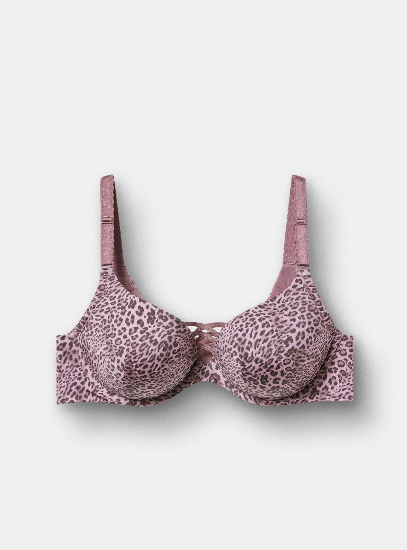 XO Plunge Push-Up Smooth Bra, CLASSIC LEOPARD KEEPSAKE LILAC, hi-res