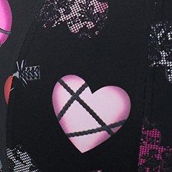 XO Plunge Push-Up Bra, PLAYFUL LOVERS RICH BLACK, swatch