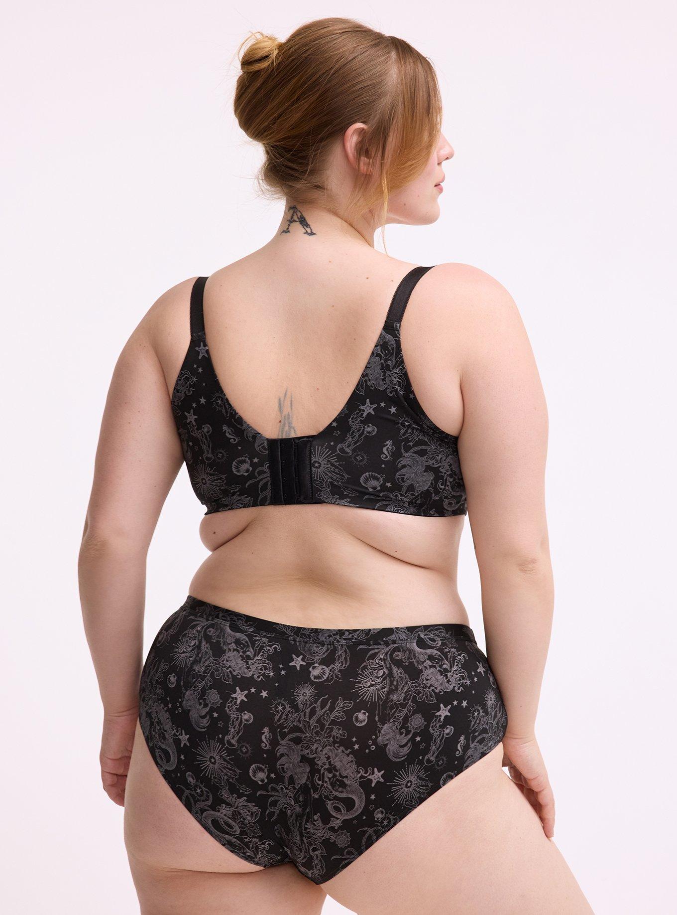 XO Plunge Push-Up Smooth Bra, OCEAN MERMAID FANTASY BLACK, alternate