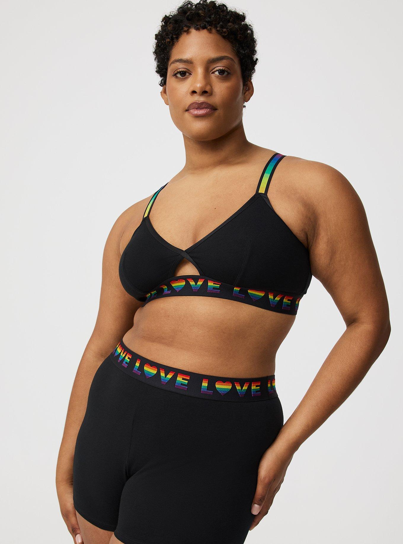 Cotton Cutout Triangle Bralette