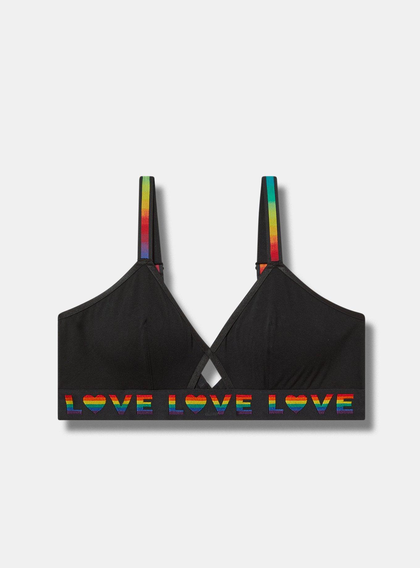 Cotton Cutout Triangle Bralette