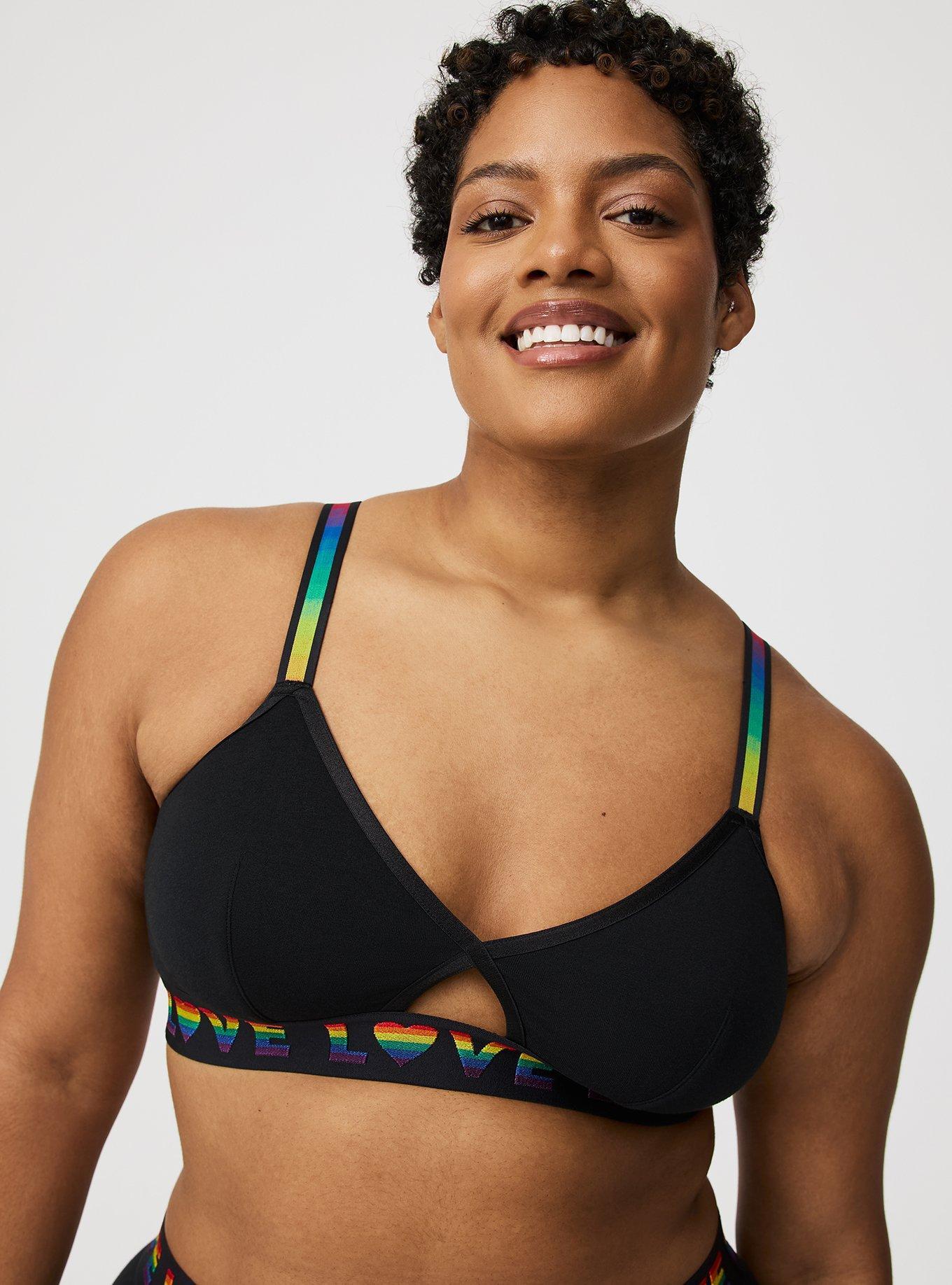Cotton Cutout Triangle Bralette