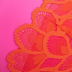XO Plunge Push-Up Bra, CANDY POP PINK, swatch