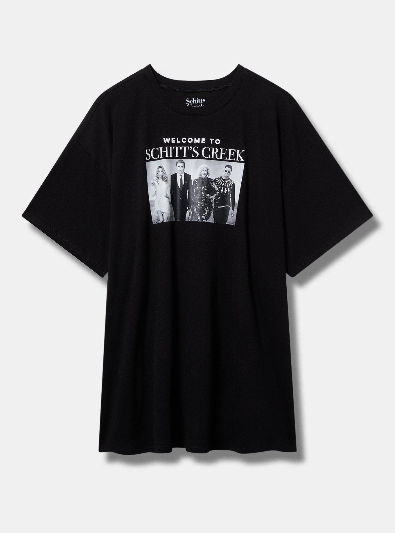 Schitt's Creek Oversized Cotton Crew Tunic Tee