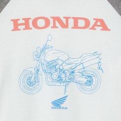HONDA CLASSIC FIT COTTON RAGLAN 3/4 SLEEVE TEE, BLANC DE BLANC, swatch
