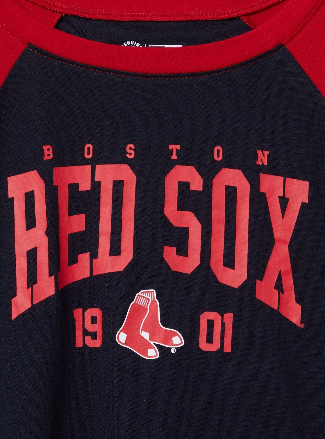 MLB Boston Red Sox Cotton Varsity Ringer Tee