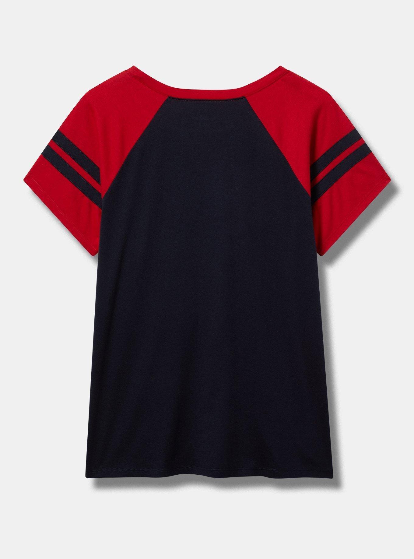 MLB Boston Red Sox Cotton Varsity Ringer Tee