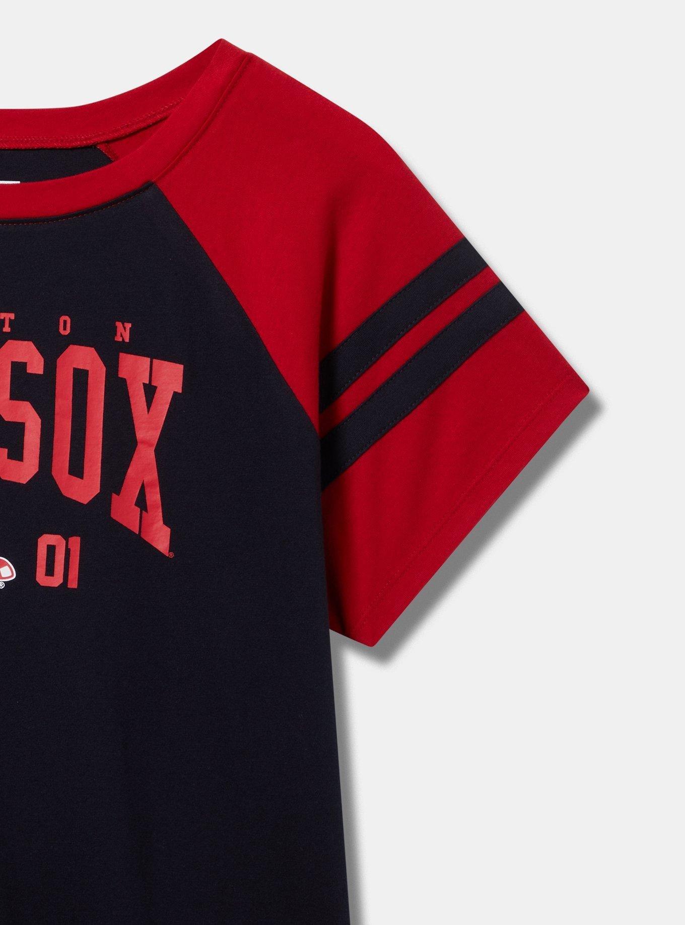 MLB Boston Red Sox Cotton Varsity Ringer Tee