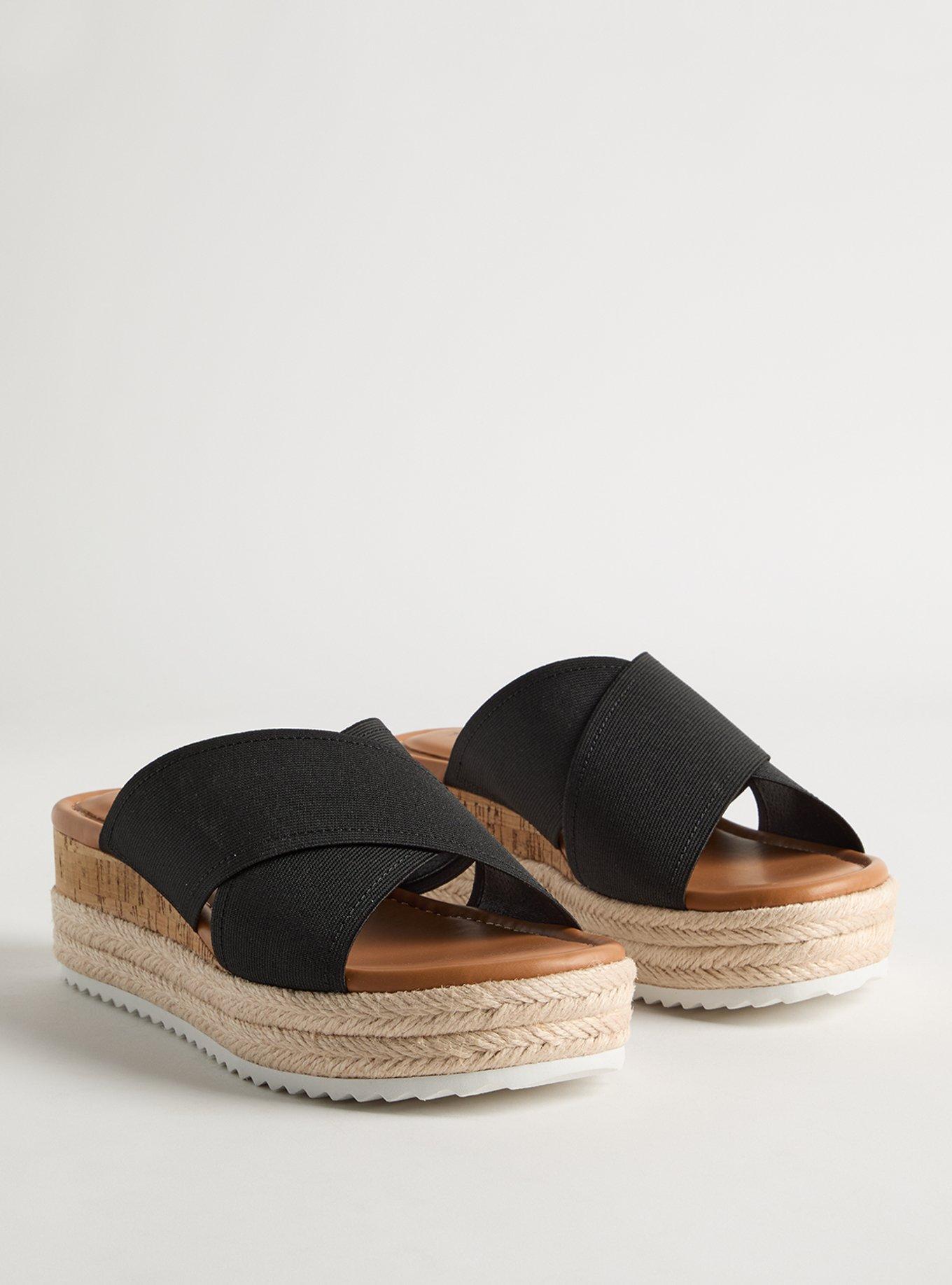 Cross-Band Espadrille Wedge (WW)