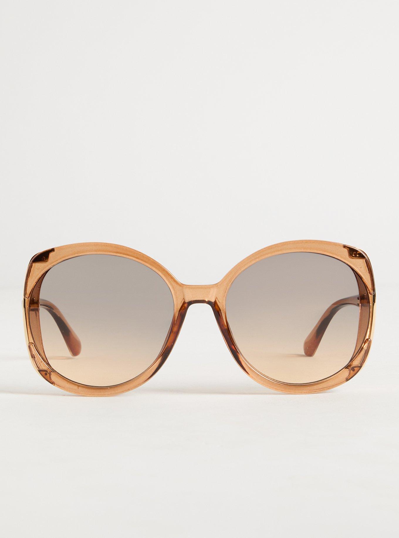 Side Cutout Oversized Sunglasses
