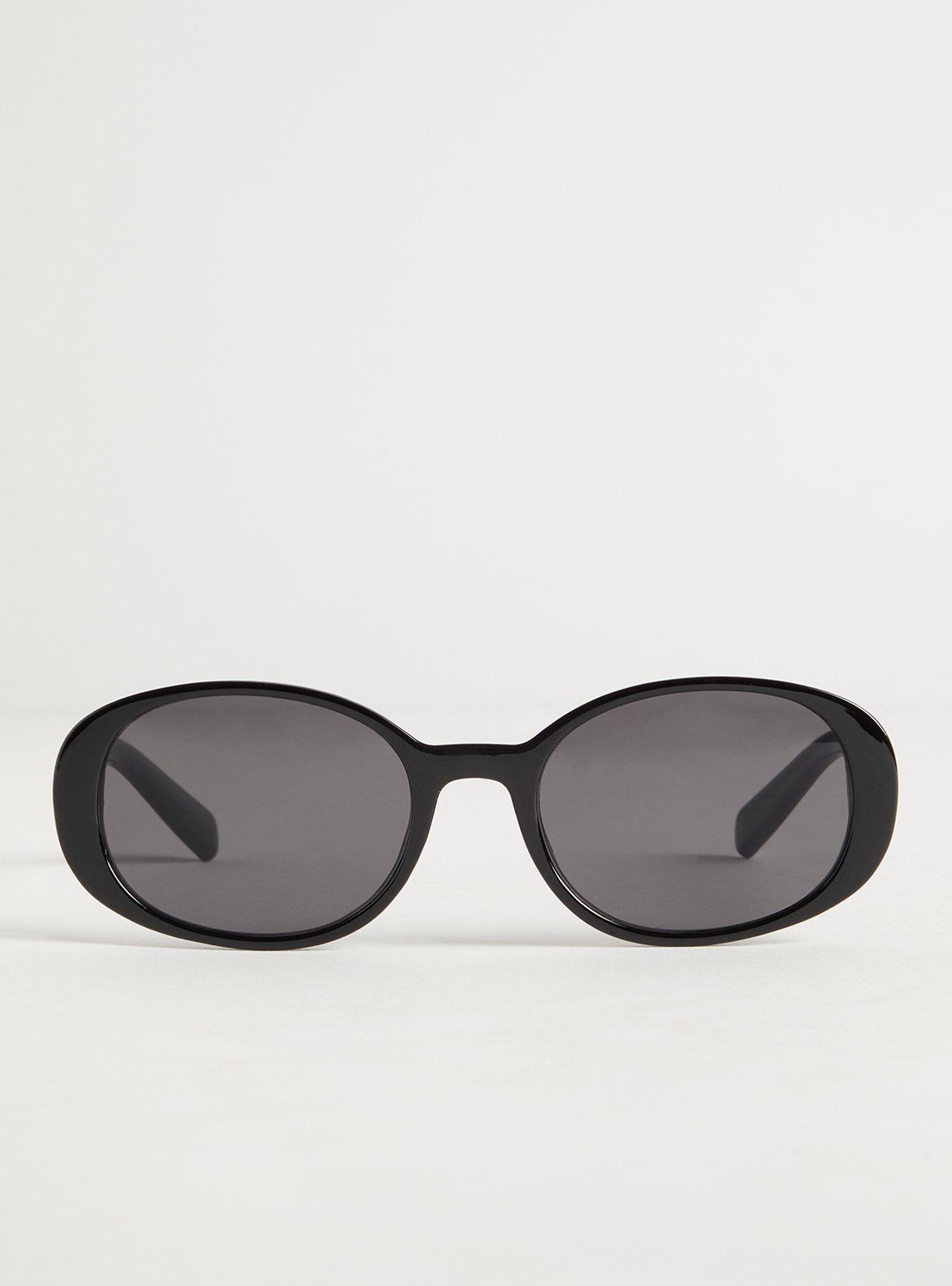 Oval Smoke Lens Sunglasses