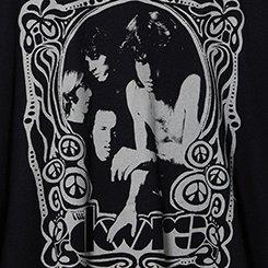 Plus Size The Doors Oversized Fit Crew Tee, DEEP BLACK, swatch
