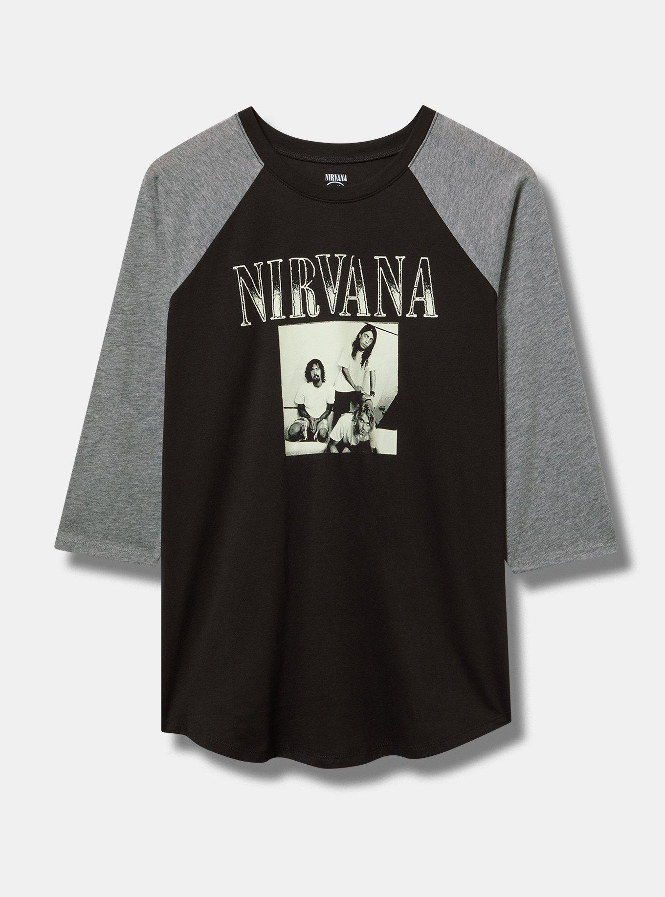 Nirvana Raglan Cotton Tee