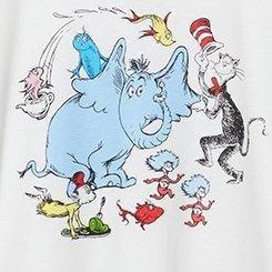 Dr. Suess Classic Fit Cotton Tee, BLANC DE BLANC, swatch