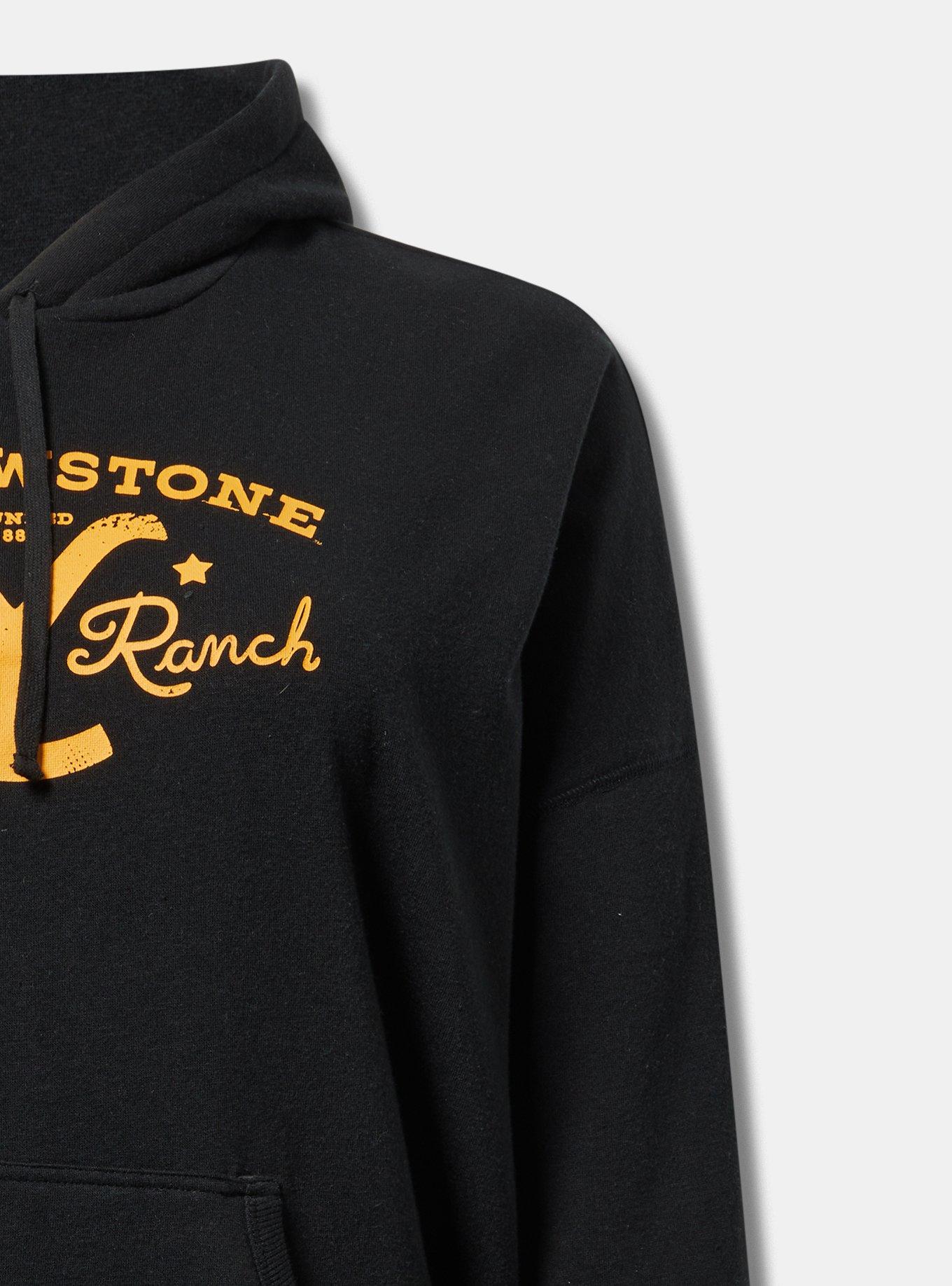YELLOWSTONE RELAXED FIT FLEECE HOODIE