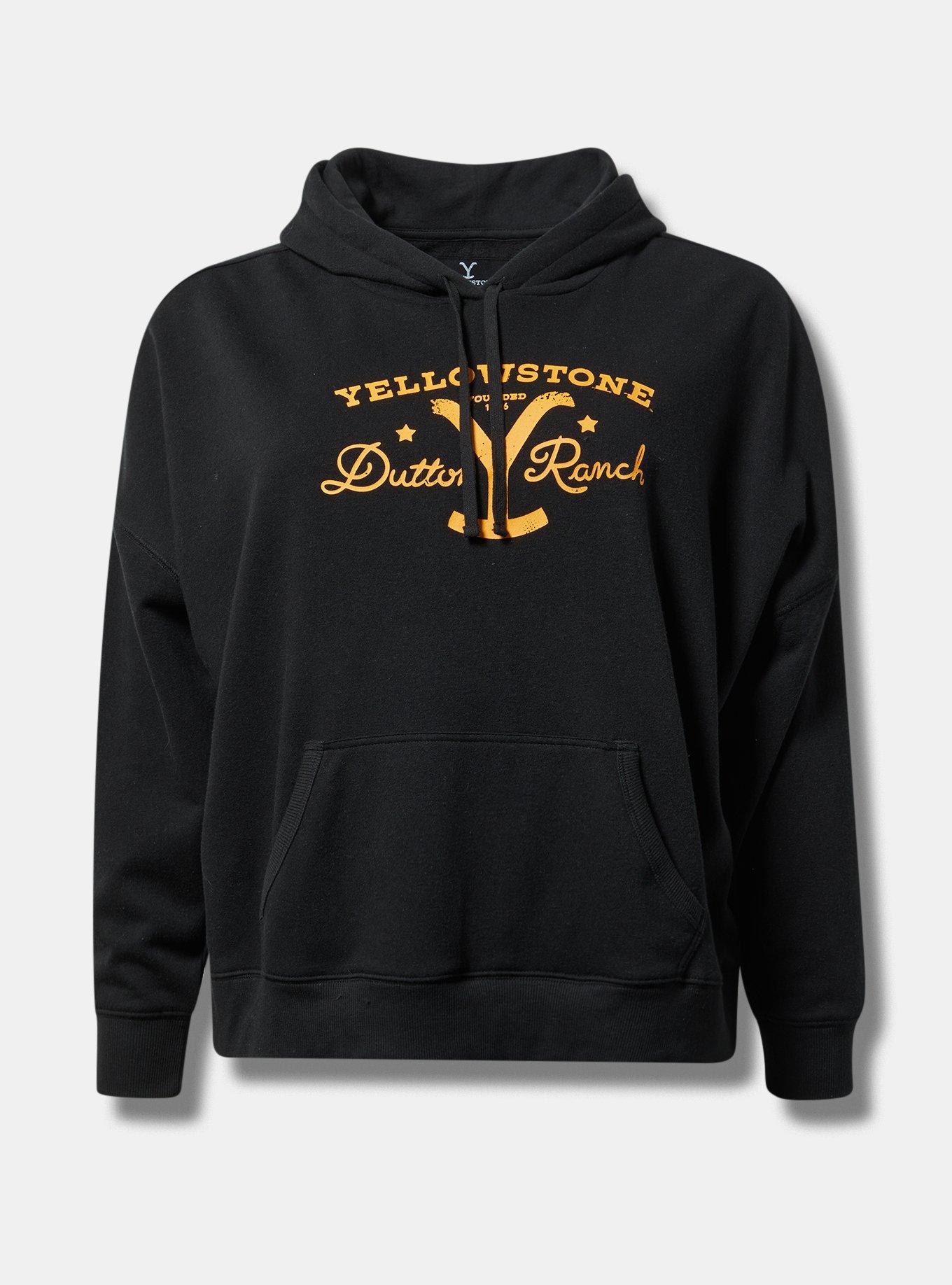 YELLOWSTONE RELAXED FIT FLEECE HOODIE