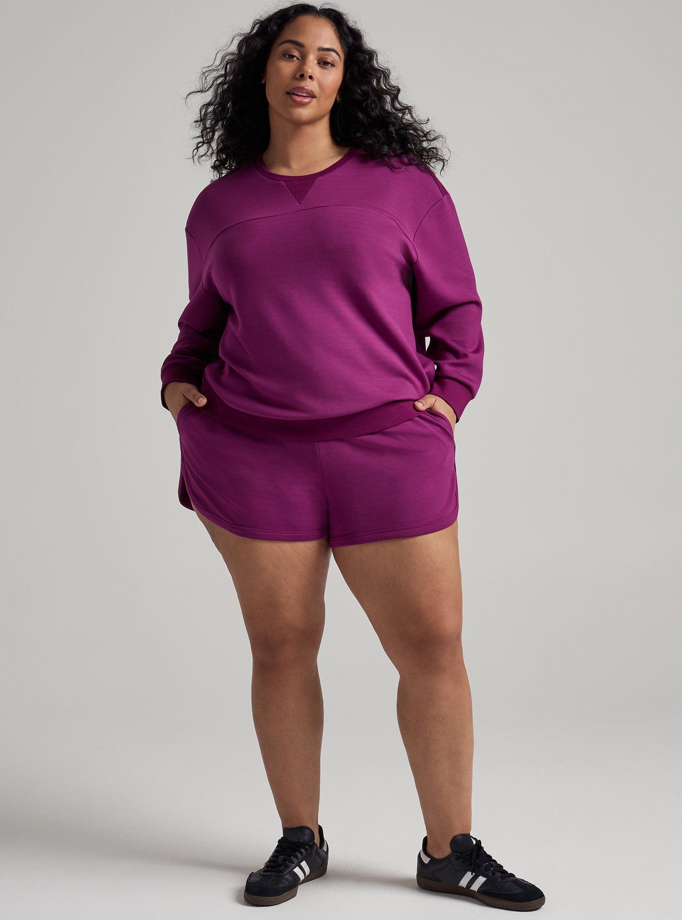 TRU Cupro Active Pullover, PLUM CASPIA, alternate