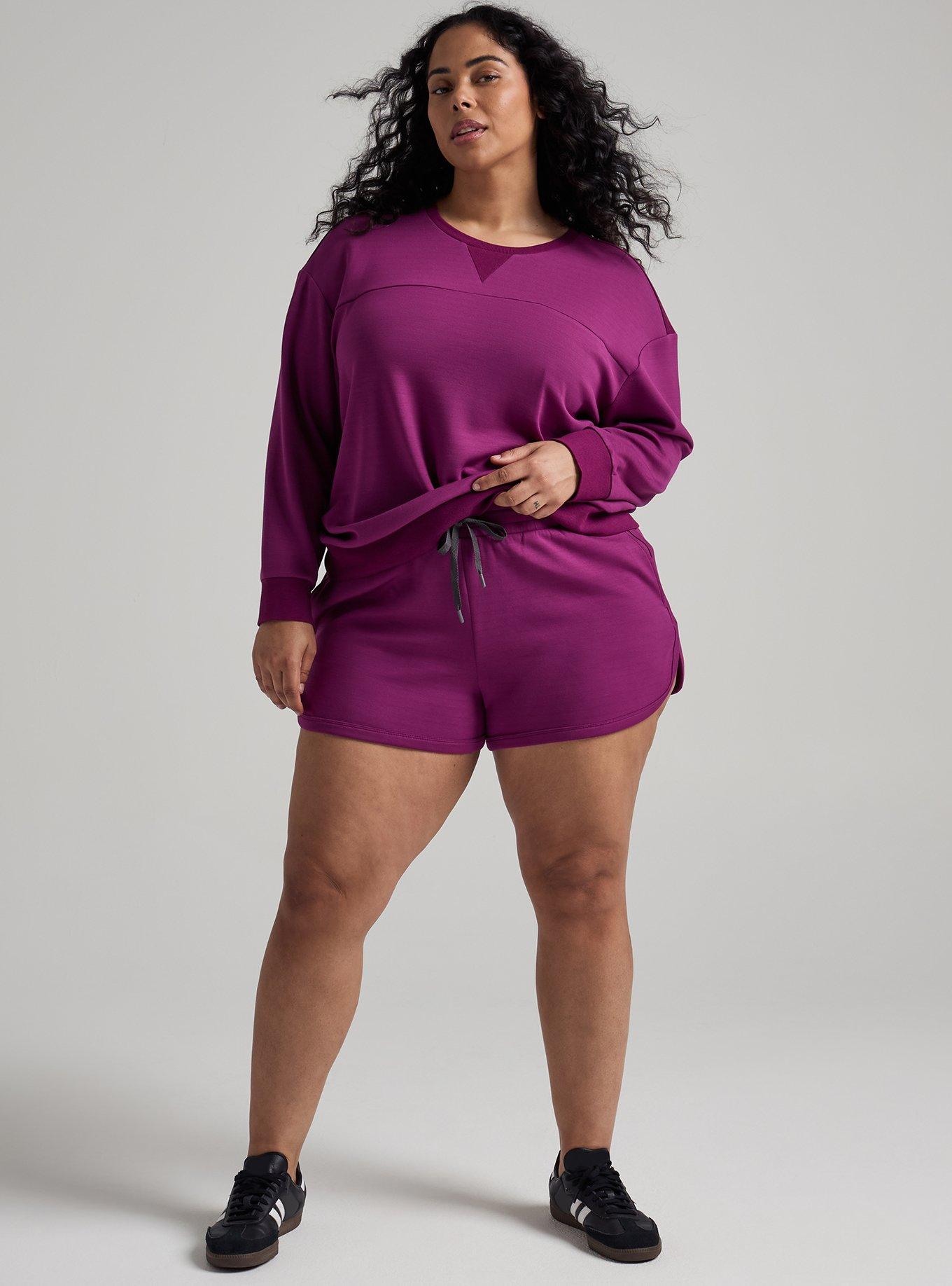 TRU Cupro Active Short, PLUM CASPIA, hi-res