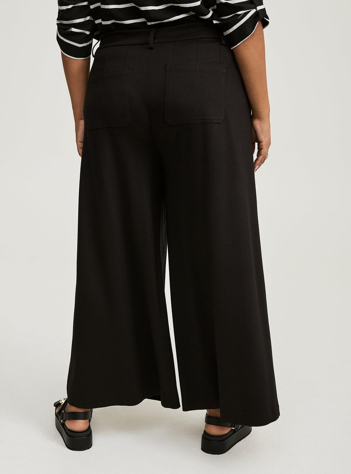 Wide Leg Patch Pocket Crop Pant