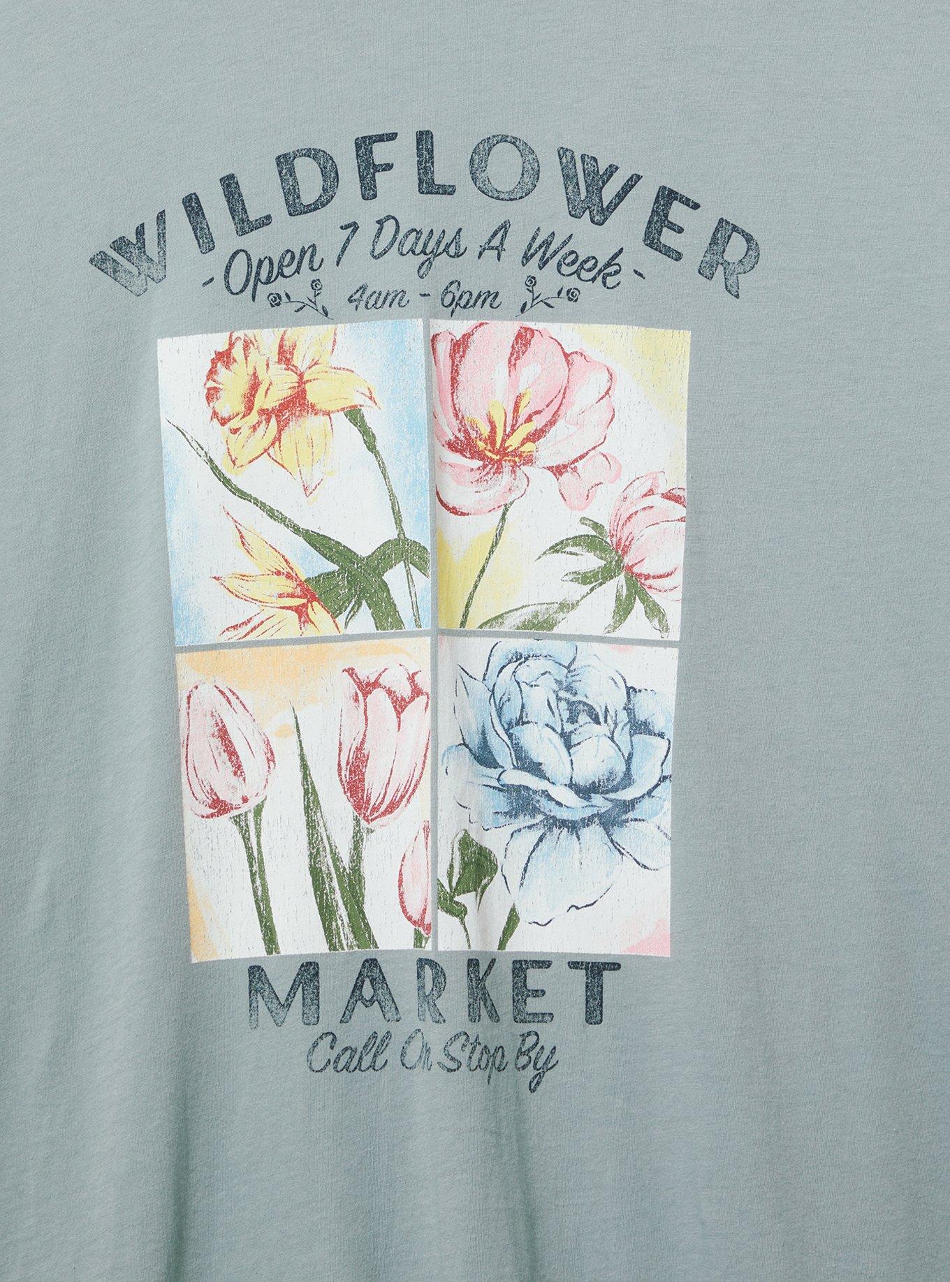 Flower Market Oversized Heritage Jersey Tunic Tee