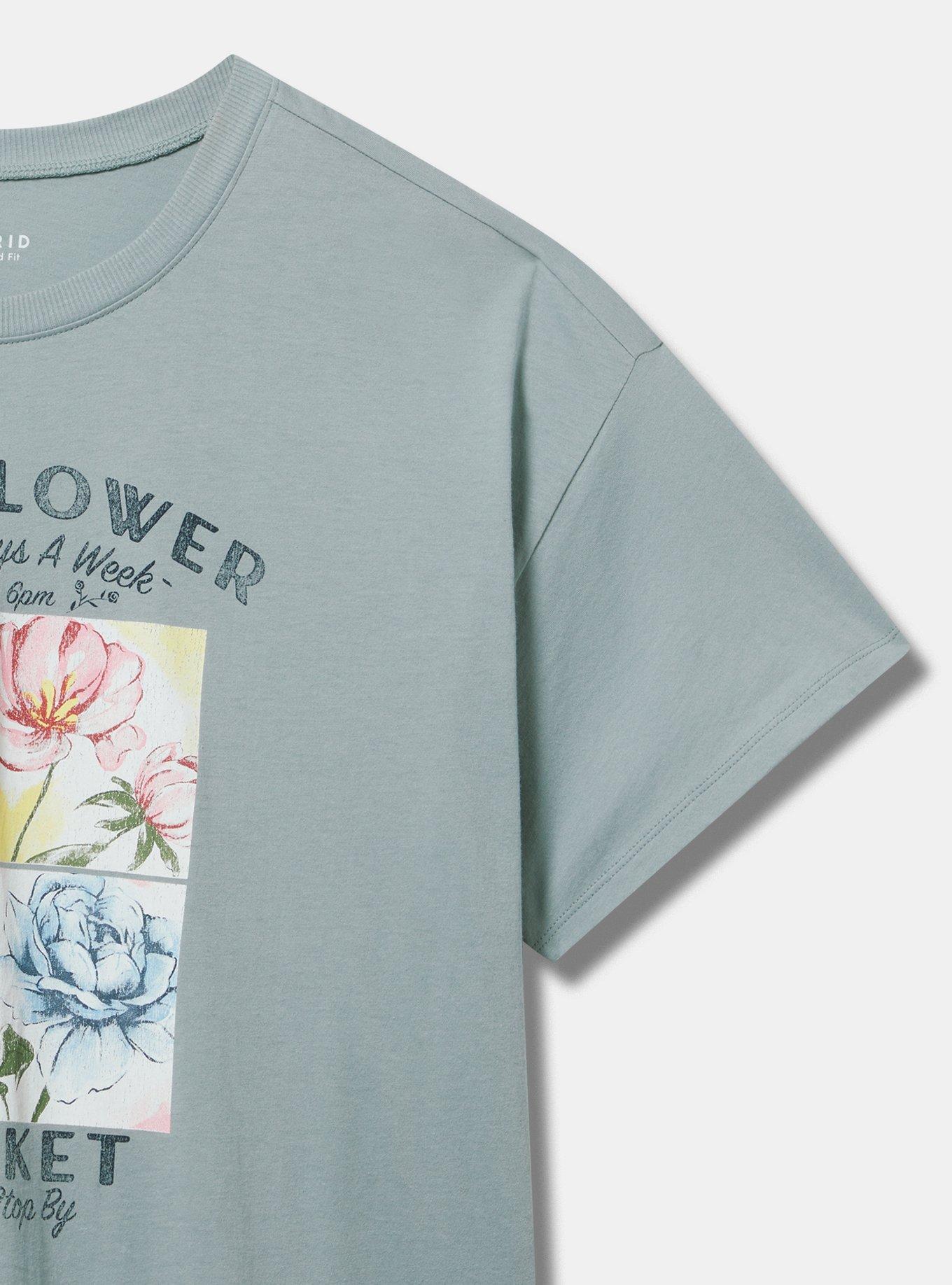 Flower Market Oversized Heritage Jersey Tunic Tee