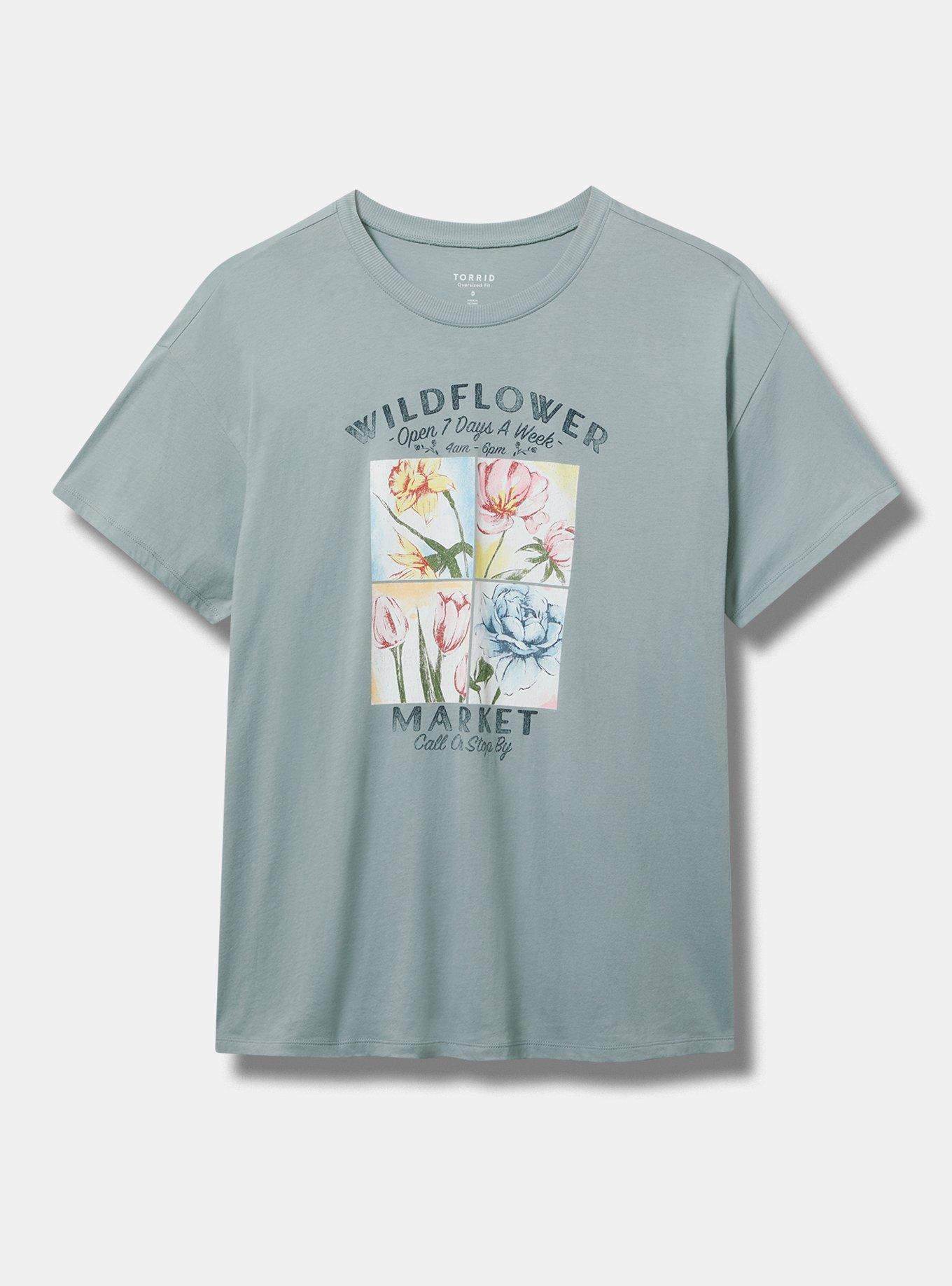 Flower Market Oversized Heritage Jersey Tunic Tee