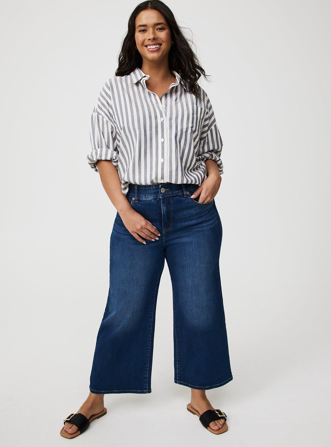 Bombshell High-Rise Wide Leg Ankle Jean