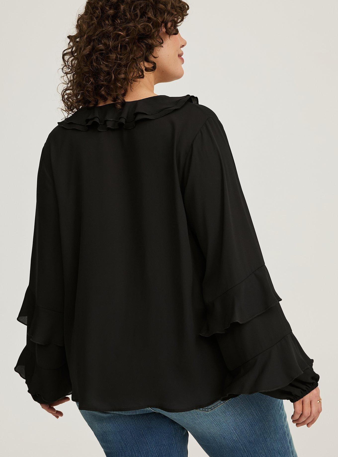 Tie-Front Ruffle Top