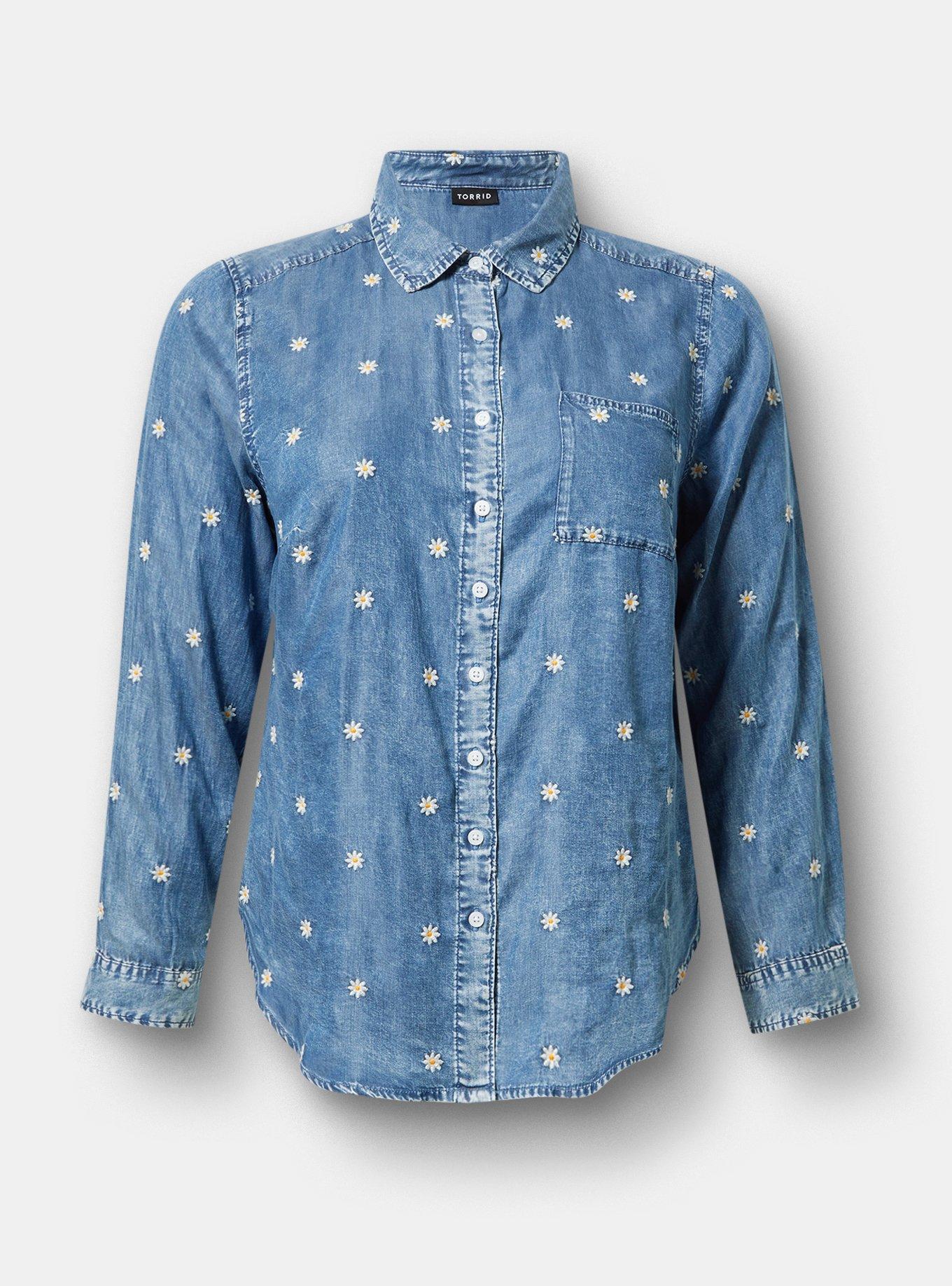 Plus Size - Lizzie Embroidered Shirt - Torrid