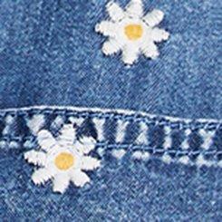 Plus Size Lizzie Embroidered Shirt, BLUE WASH, swatch