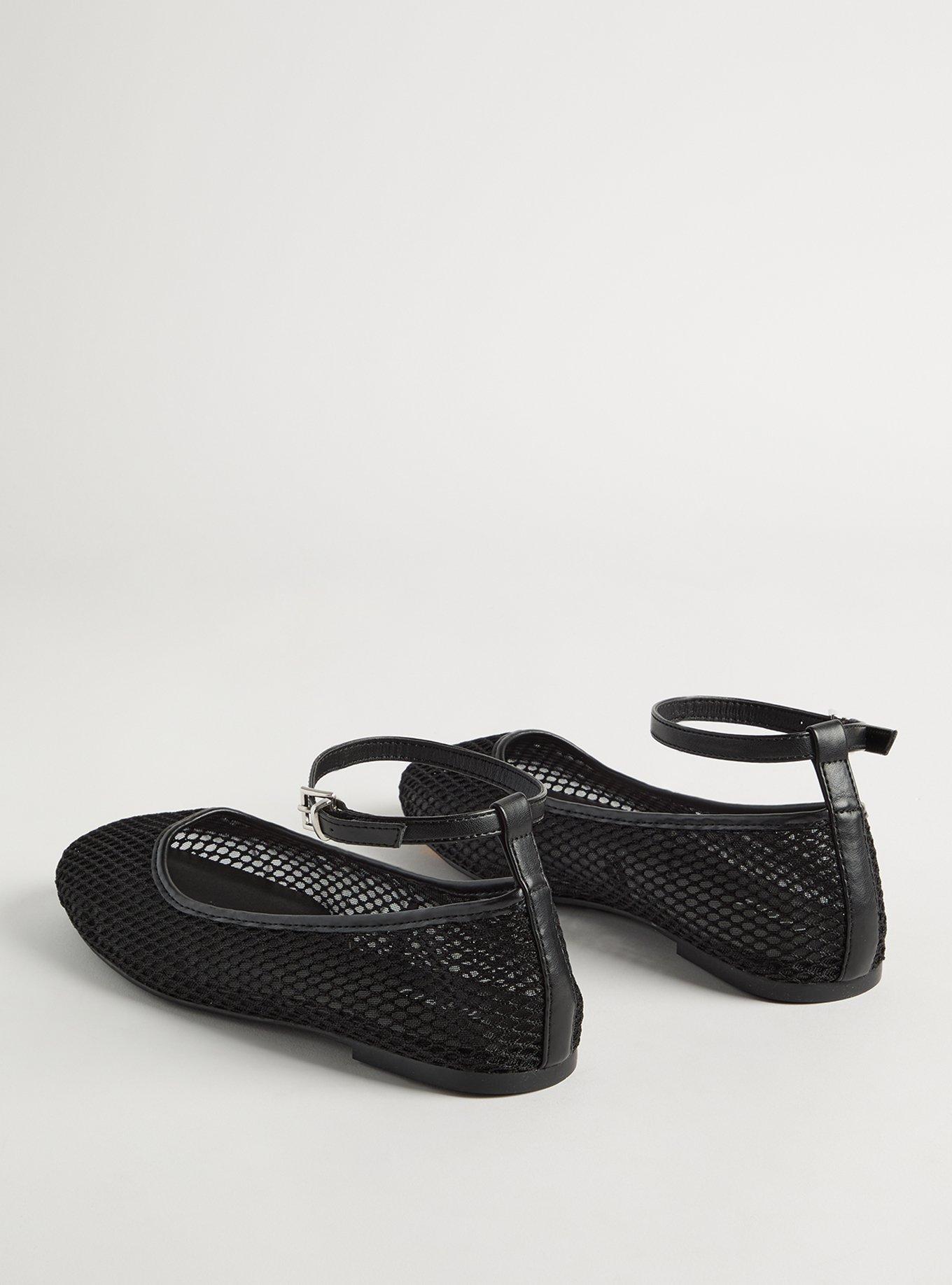 Mesh Ankle Strap Flat (WW)