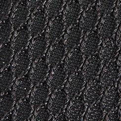 Mesh Ankle Strap Flat (WW), BLACK, swatch