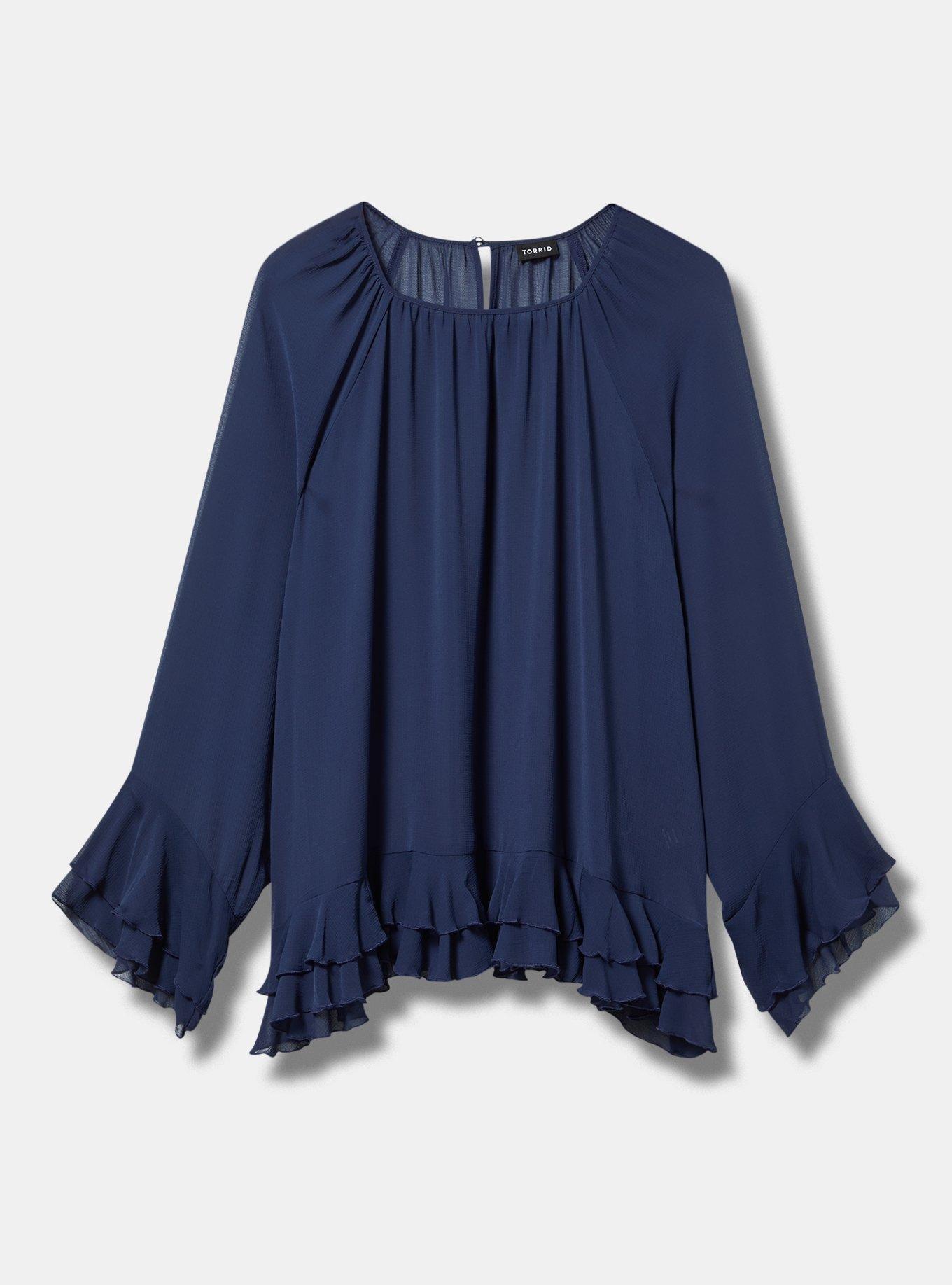 Ruffle Long Sleeve Top