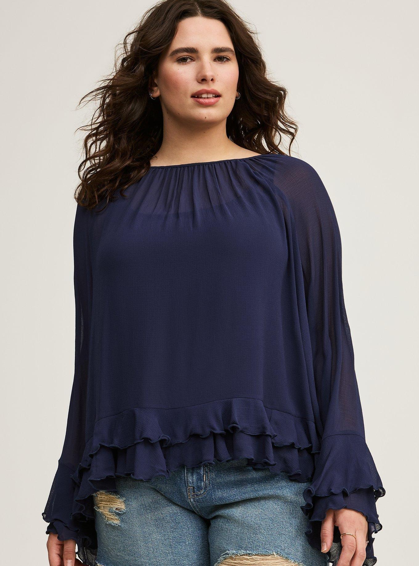 Ruffle Long Sleeve Top