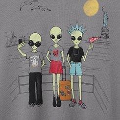 Alien Tourist Relaxed Heritage Jersey Crew Tee, GREY, swatch