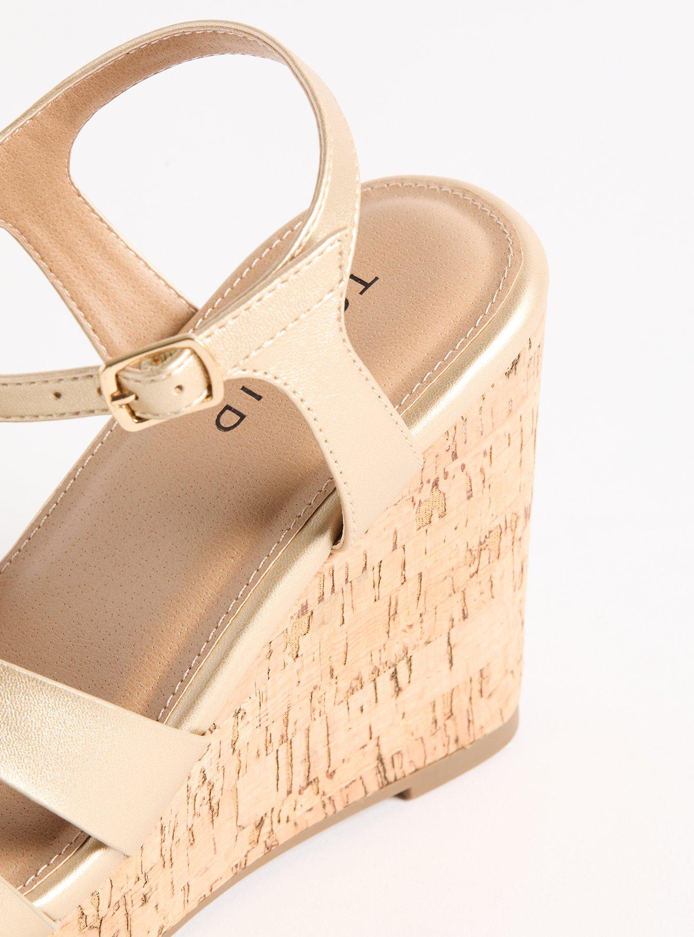 Strappy Cork Wedge (WW)